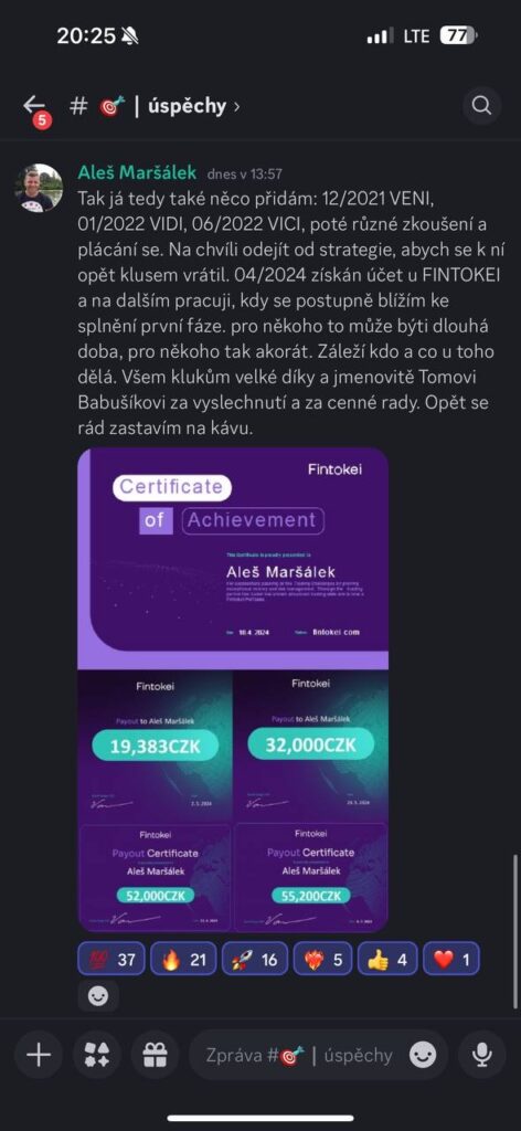 maršálek feedback